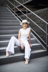 BLUSA LARGA CON ABERTURAS BLANCO