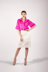 FALDA POLIPIEL TROQUELADA IVORI