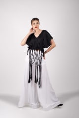 PANTALÓN MAXI PATA DE ELEFANTE BLANCO