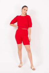 SET TEJIDO ROJO