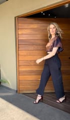 JEANS WIDE LEG AZUL MARINO