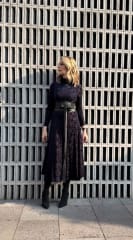 VESTIDO AZUL MARINO TERCIOPELO