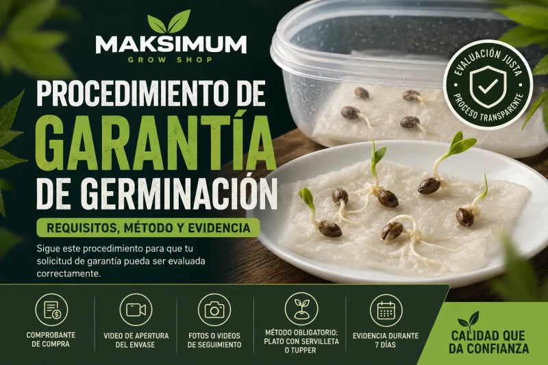 Procedimiento de Garantía por NO Germinación de Semillas