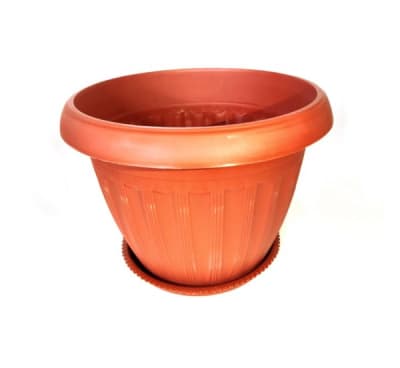 MACETA REDONDA COLOR GREDA