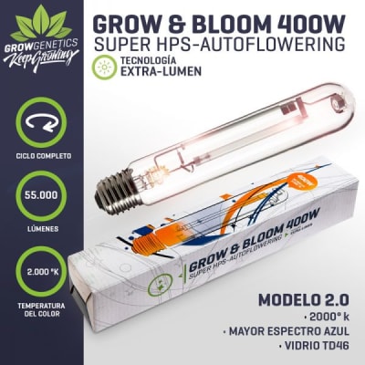 BOMBILLA GROW & BLOOM 400W - GROW GENETICS1