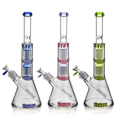 SYFY DOUBLE TREE PERC BEAKER 9MM1