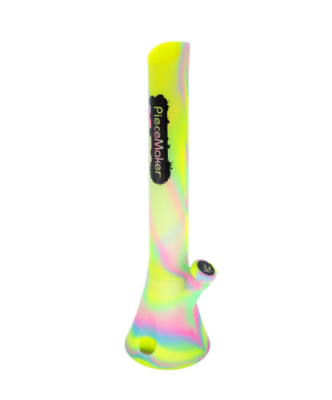 BONG SILICONA - KIRBY LOLLIPOP SWIRL (FLUOR)