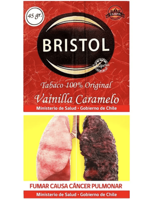 TABACO BRISTOL VAINILLA CARAMELO 45g