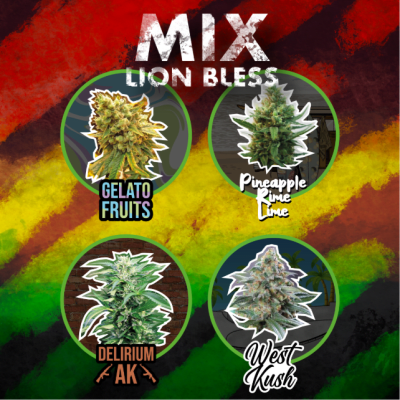 MIX LION BLESS FEMINIZED X4 - DELIRIUM SEEDS1