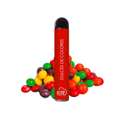 VAPE FUME - DULCES DE COLORES SIN NICOTINA