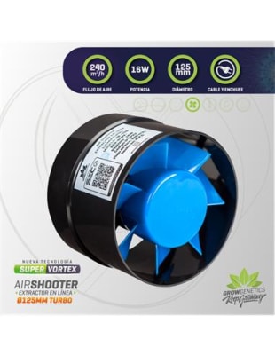 EXTRACTOR EN LINEA 125MM - GROW GENETICS1