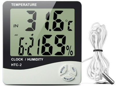 TERMOHIGROMETRO HTC-2 SONDA + PILAS