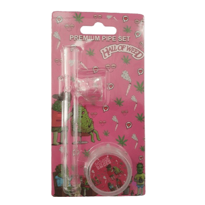 KIT PIPA DE VIDRIO + MOLEDOR PI422