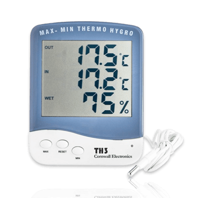 TERMOHIGROMETRO DIGITAL SONDA - CORNWAL ELECTRONICS