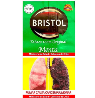 TABACO BRISTOL MENTA 45G