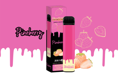VAPE FOODGOD PINEBERRY 0% NIC 2400 PUFFS1