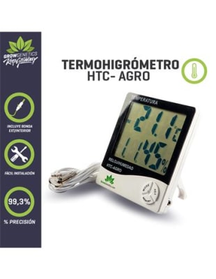 TERMOHIGROMETRO HTC-AGRO - GROW GENETICS1