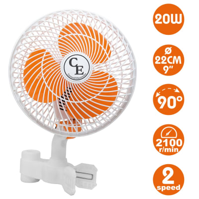 VENTILADOR DE PINZA OSCILANTE 20W CE