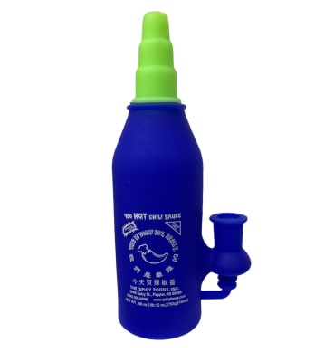 BONG BOTELLA DE SILICONA - AZUL1