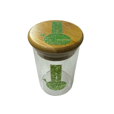 CONTENEDOR DE VIDRIO CON TAPA DE MADERA - 65MM1