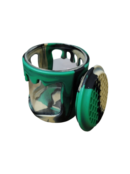 CONTENEDOR DE VIDRIO CON SILICONA - D12