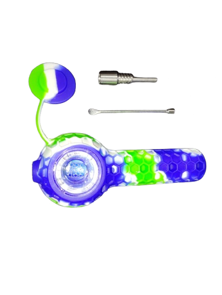 PIPA DE SILICONA, PALA Y QUEMADOR TITANIO1