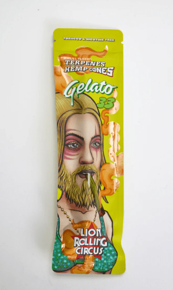WRAP TERPENES CONOS GELATO 33 - LION ROLLING CIRCUS 1