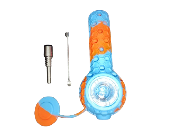 PIPA DE SILICONA, PALA Y QUEMADOR TITANIO2
