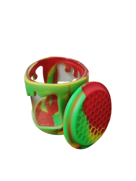 CONTENEDOR DE VIDRIO CON SILICONA - D13