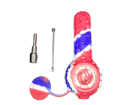 PIPA DE SILICONA, PALA Y QUEMADOR TITANIO3