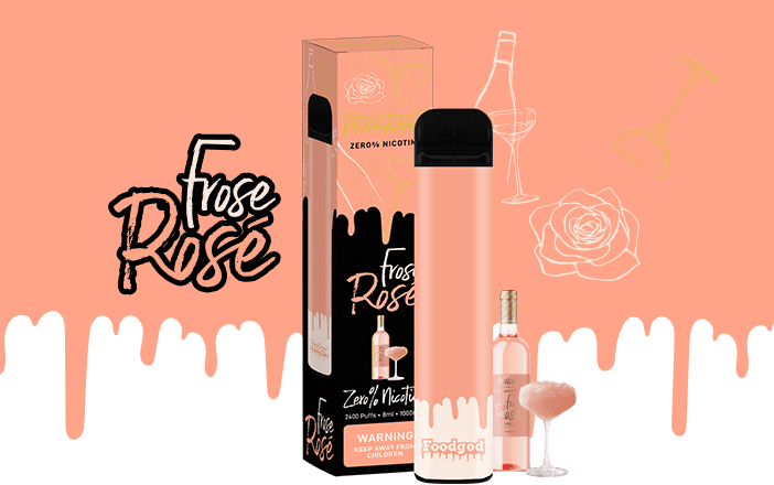 VAPE FOODGOD FROSE ROSE 0% NIC 2400 PUFFS 0