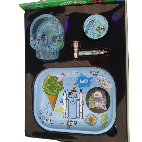 SET BANDEJA, PIPA, MOLEDOR, CENICERO 4202