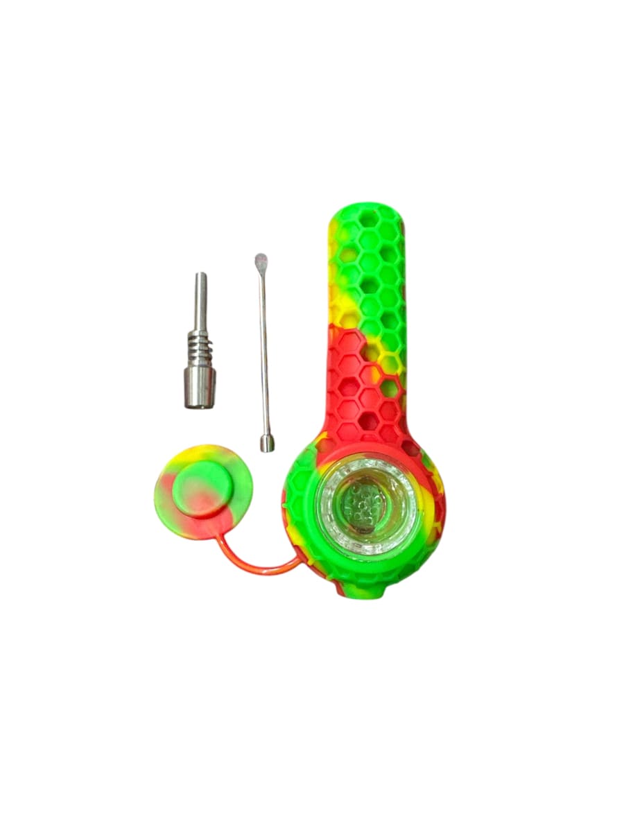 PIPA DE SILICONA, PALA Y QUEMADOR TITANIO6