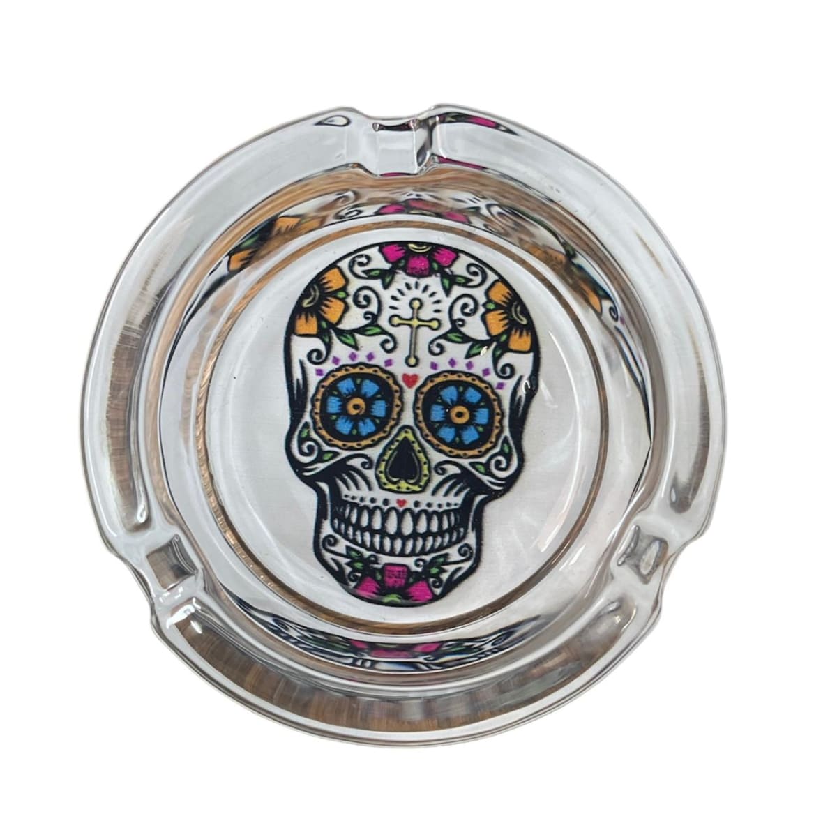 CENICERO REDONDO DE VIDRIO - 80MM3