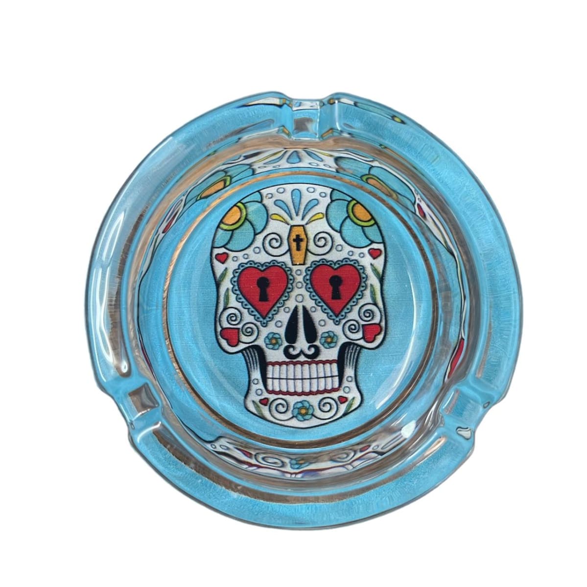 CENICERO REDONDO DE VIDRIO - 80MM1