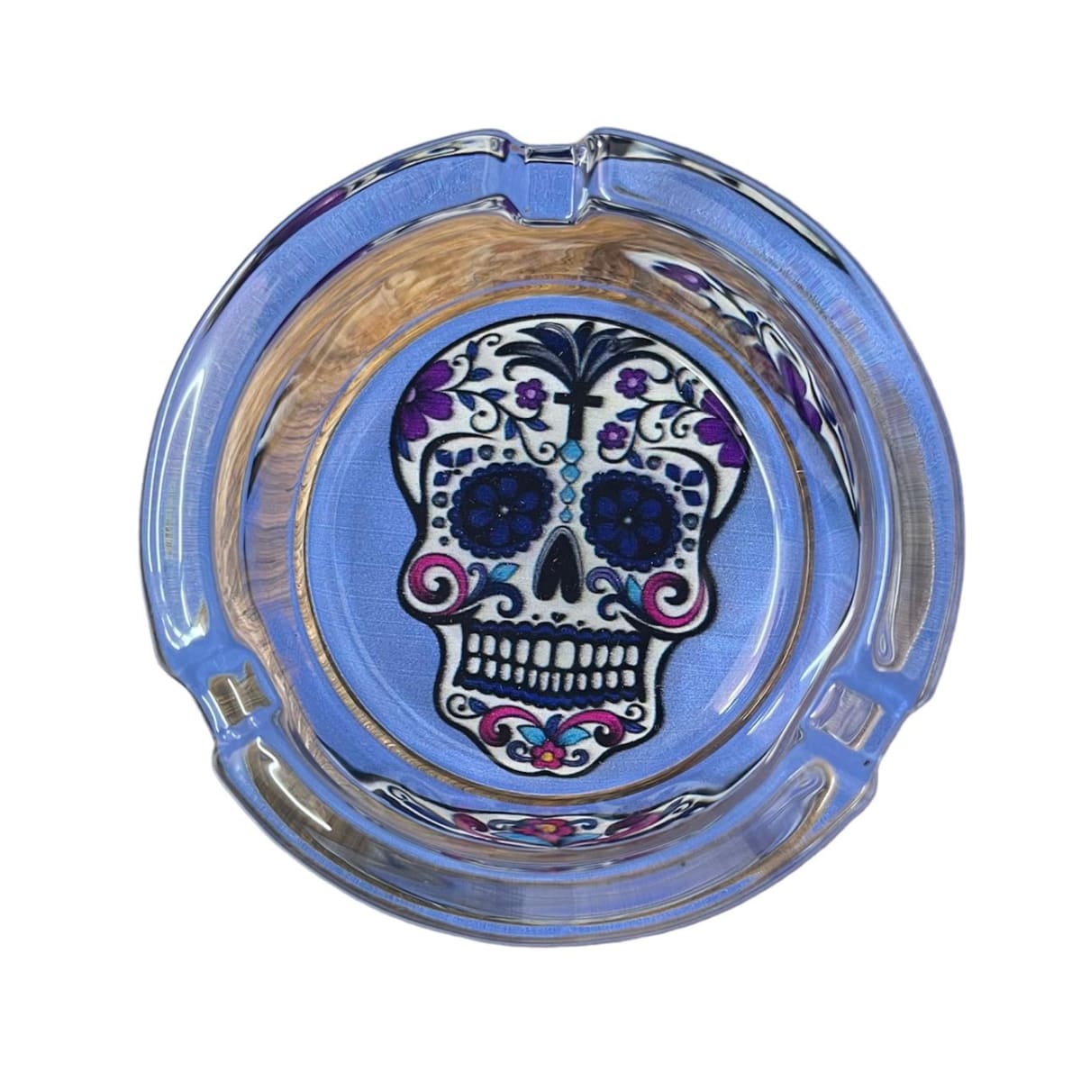 CENICERO REDONDO DE VIDRIO - 80MM5