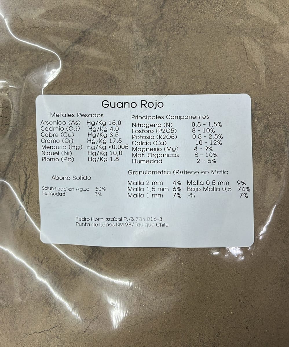 GUANO ROJO 1K1