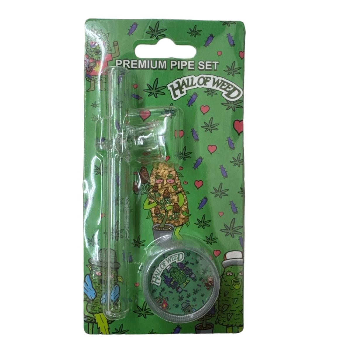 KIT PIPA DE VIDRIO + MOLEDOR PI423