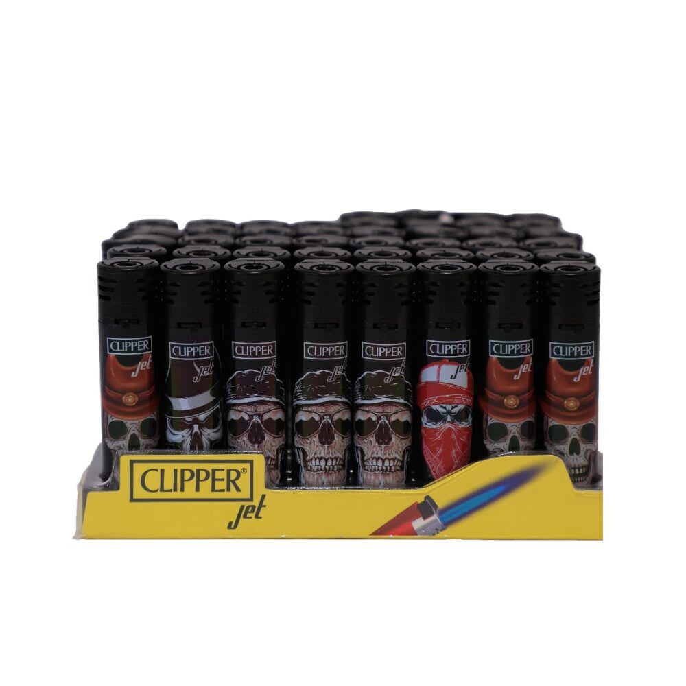 ENCENDEDOR JET SKULL DRINKS CLIPPER1