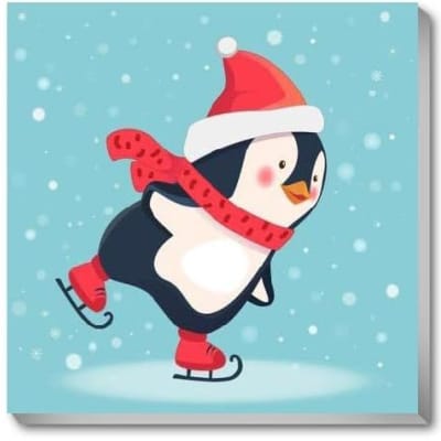 Paint by Numbers - Pinguino 20x20cm