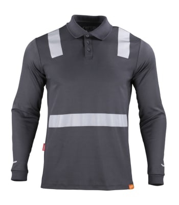 Polera Cuello Camisero Cinta Hibrida Reflectante Manga Larga1