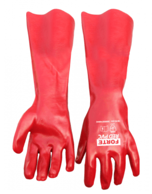 Guante PVC 18-45 cms Rojo1