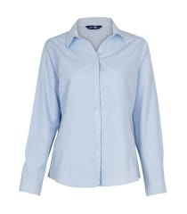 Blusa Oxford Light Manga Larga Mujer