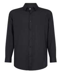 Camisa Oxford Manga Larga Hombre Negra
