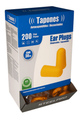 Protector De Oídos Tapon Autoexpandible Desechable Caja 200