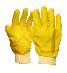 Guante Anticorte Amarillo Puño Tejido Talla Única