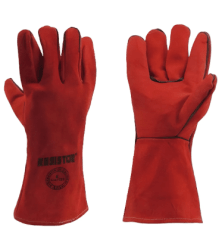 Guante Descarne Soldador Rojo