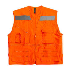 Chaleco Geologo Poplin Con Cinta Reflectante