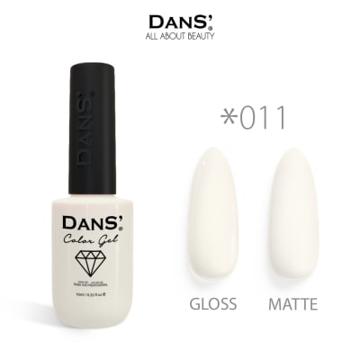 Esmalte permanente DANS 011 Blanco Lechoso 10ml3