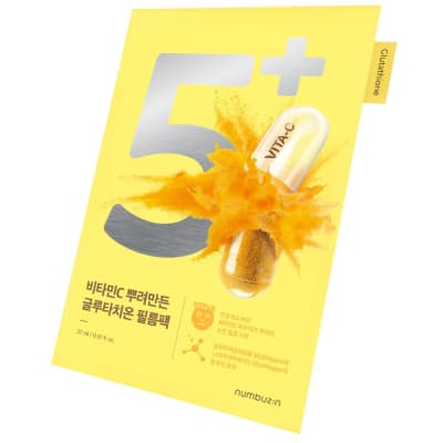 NUMBUZIN #5+ Vitamin Spotlight Sheet Mask 1 pieza – Mascarilla facial